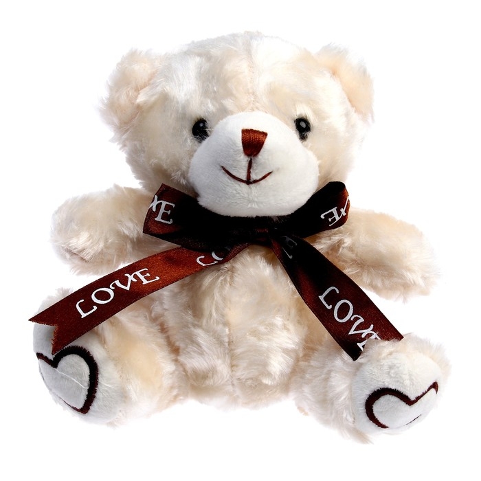 Мягкая игрушка «Мишка», 15 см, цвет сливочный Мягкая игрушка «Мишка», 15 см, цвет сливочный