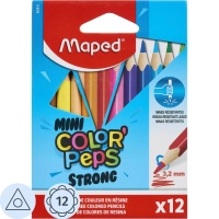 Карандаши цветные Maped COLOR'PEPS STRONG MINI 3хгр,пластик,12цв/наб,862812