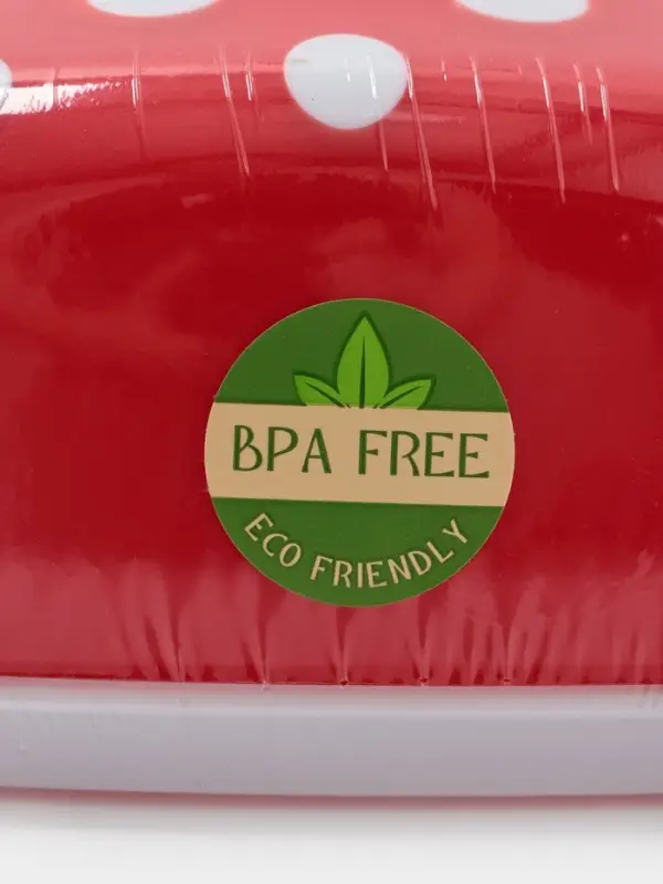 Маслёнка BEROSSI Marusya, 19&times;11&times;7 см, пластик, красная