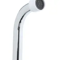 Смеситель для ванны Accoona A7182G, двухрычажный, белый/хром