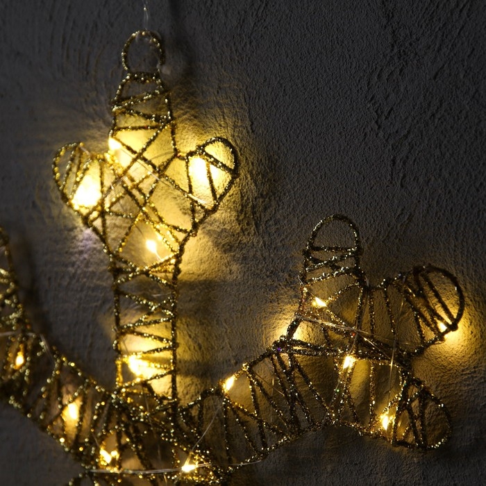 Светодиодная фигура «Снежинка» 40 см, металл, батарейки ААх3 (не в комплекте), свечение тёплое белое Светодиодная фигура «Снежинка» 40 см, металл, батарейки ААх3 (не в комплекте), свечение тёплое белое