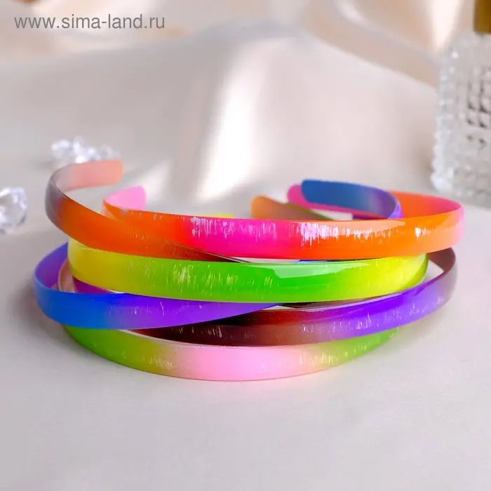 Ободок для волос «Вивьен», 1.2 см, МИКС Ободок для волос «Вивьен», 1.2 см, МИКС