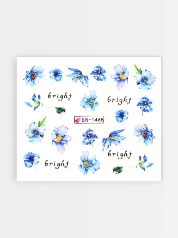 Слайдеры для ногтей «Bright», голубые