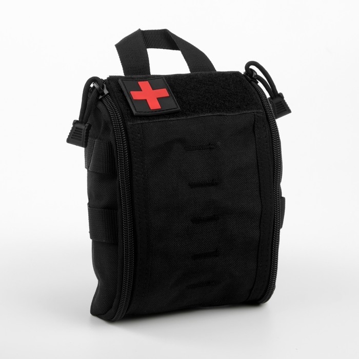 Подсумок медицинский, тактический, черный, 15 х 20 см Подсумок медицинский, тактический, черный, 15 х 20 см