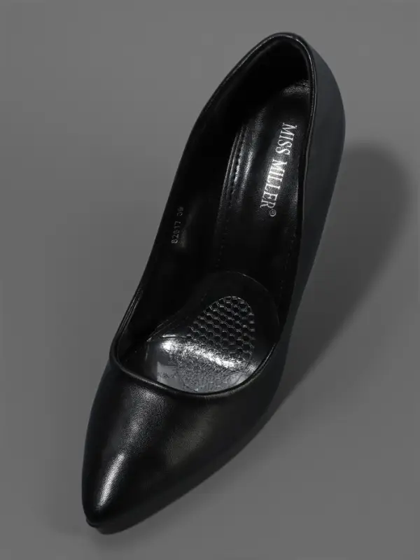 Полустельки для обуви, с протектором, силиконовые, 8.5&times;6.7 см, пара, прозрачные