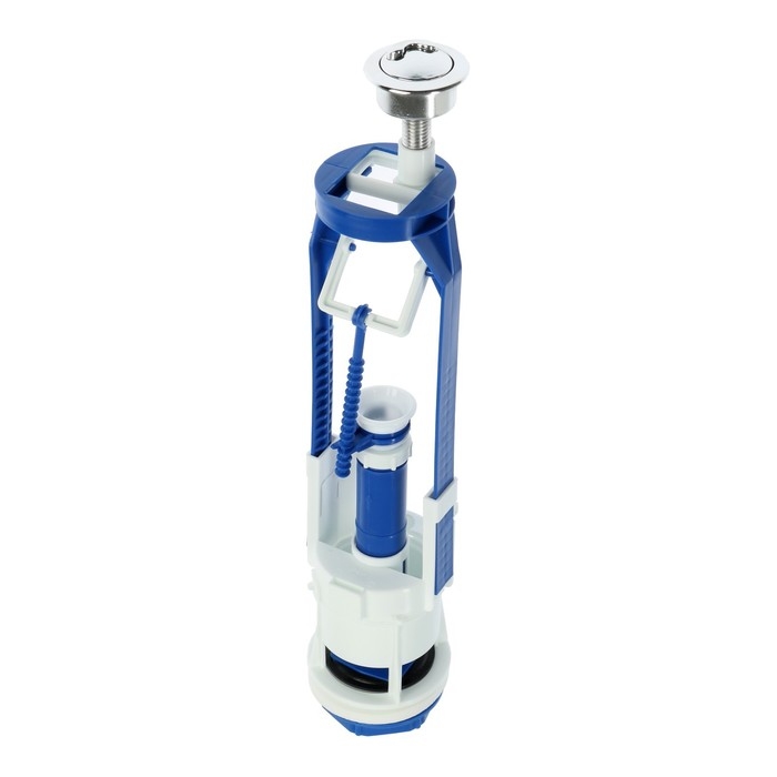 Клапан сливной для бачка унитаза Клапан сливной для бачка унитаза "РБМ" КВ-16.3М, "Стоп- Слив", многоуровневая кнопка хром