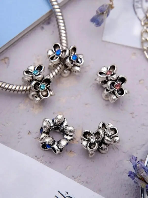 Разделители для бусин «Цветочек», цвет МИКС