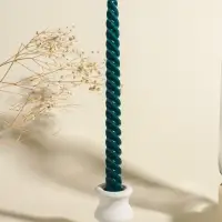 Набор свечей витых, 2х25 см, 4 шт, палитра зелёного 25,5х8,8х2,4 см Набор свечей витых, 2х25 см, 4 шт, палитра зелёного 25,5х8,8х2,4 см