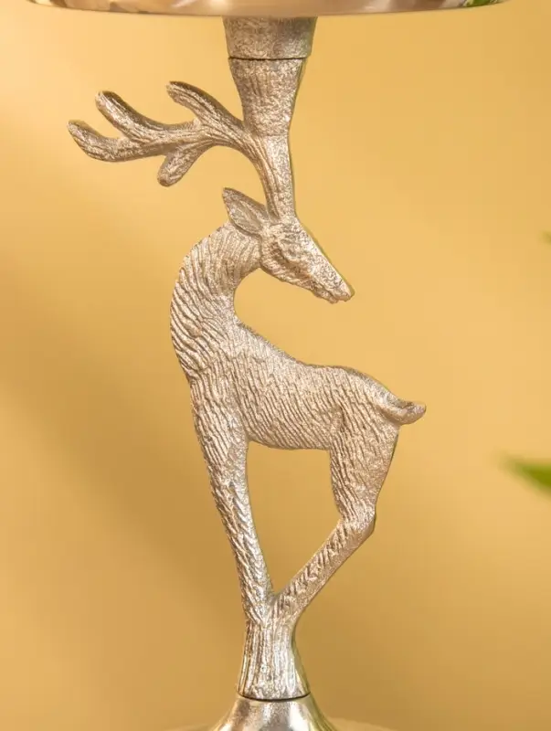 Подсвечник Подсвечник "Зимняя сказка" 10х10х17,5 см, алюминий, серебряный