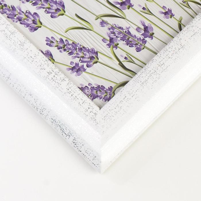 Фоторамка пластик 15х20 см Фоторамка пластик 15х20 см "Серебряная патина на белом" 23х18 см