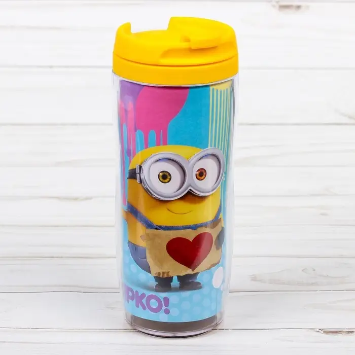 Термостакан &laquo;Живи ярко!&raquo;, 350 мл, Гадкий Я