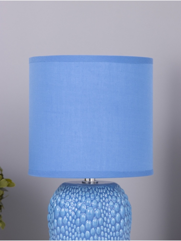 Лампа настольная Лампа настольная "Иссин" 1х40Вт Е14 синий 15х15х30см
