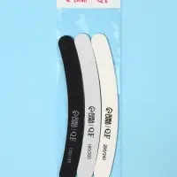 Набор пилок для ногтей, бумеранг, 100/180, 180/200, 200/240 грит, 18 см, 3 шт.