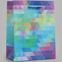 Пакет подарочный ламинированный "Лабиринт", S 18 x 23 х 10 см
