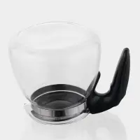 Чайник стеклянный заварочный &laquo;Джулиан&raquo;, 900 мл, с металлическим ситом, цвет чёрный