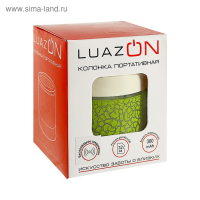 Портативная колонка Luazon LAB-04, с подсветкой, Bluetooth, USB, microSD, microUSB, МИКС