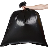 Мешки для мусора ПВД 160л 90x110см 50мкм черные 10шт/рул_Green Pack