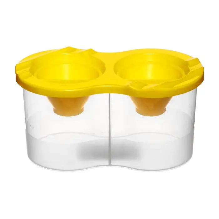 Стакан-непроливайка двойной с заглушкой 300 мл, Calligrata, микс