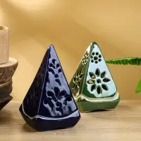 Подсвечник &laquo;Пирамидка&raquo;, 8&times;8&times;12 см, керамика, МИКС