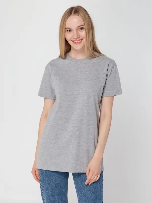 Футболка унисекс T-bolka 160, серый меланж, размер S Футболка унисекс T-bolka 160, серый меланж, размер S