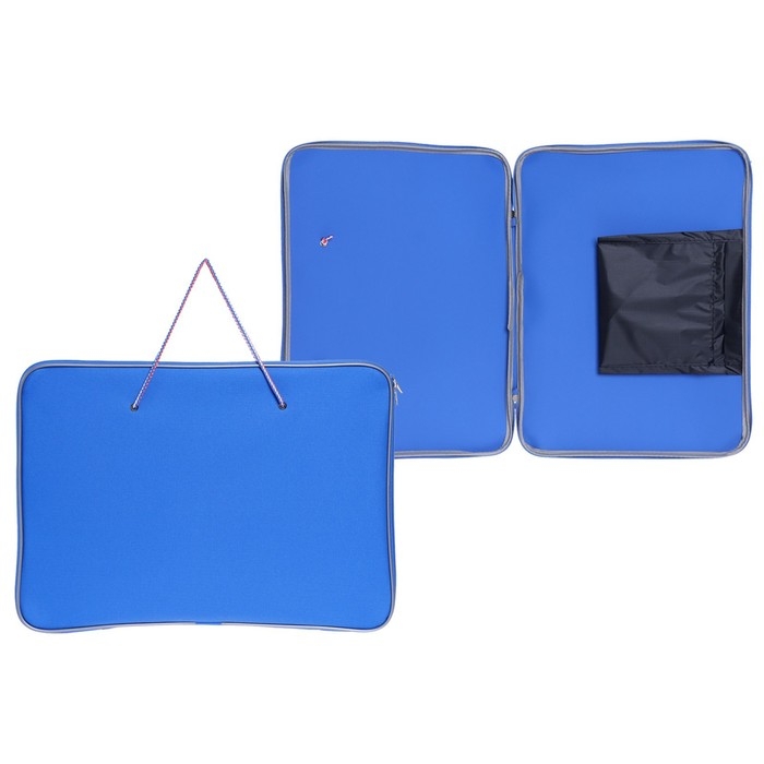 Папка для чертежей и рисунков А3, 470 х 340 х 20 мм, с ручками текстильная Папка для чертежей и рисунков А3, 470 х 340 х 20 мм, с ручками текстильная "Творчество", с карманом