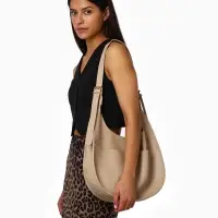 Сумка - мешок женская TEXTURA, на магните, с косметичкой, 34&times;12&times;27 см, бежевая