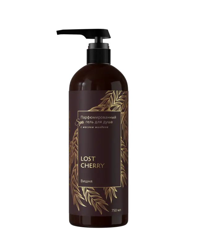 Гель для душа парфюм. Intense "Lost cherry/вишня" 750 мл. с дозатором Clean&Green CG8515