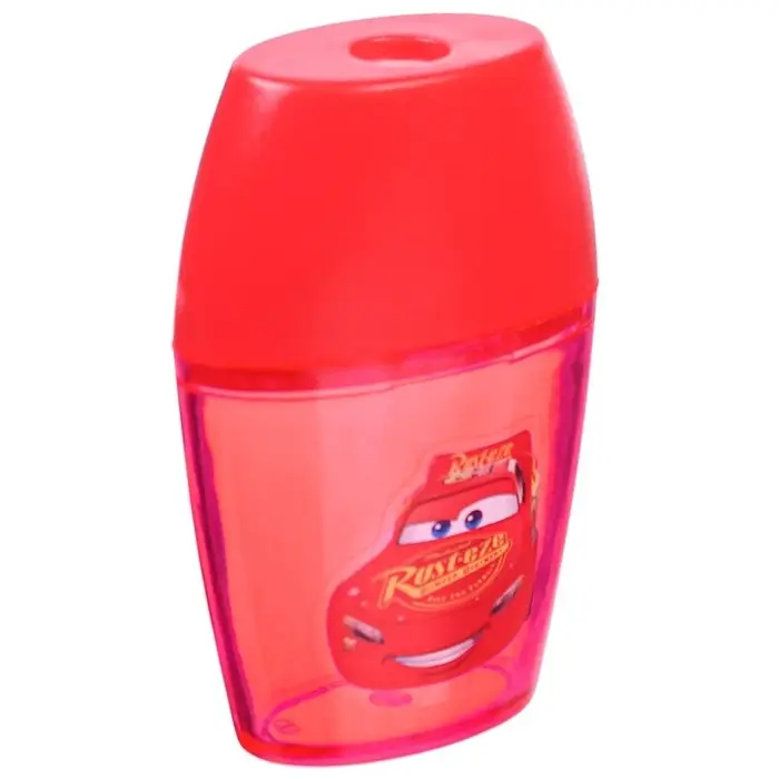 Точилка пластиковая, красная, Тачки