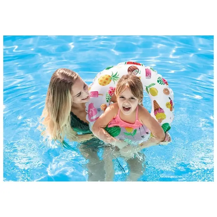 Круг для плавания &laquo;Яркий&raquo;, надувной, d=61 см, от 6-10 лет, МИКС, 59241NP INTEX