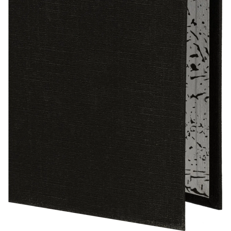 Папка-регистратор 75мм Attache А4 черная РР/бумага без мет. уголка