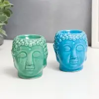 Аромалампа для эфирных масел &laquo;Будда&raquo;, керамика, 8&times;7.2&times;7.2 см, МИКС