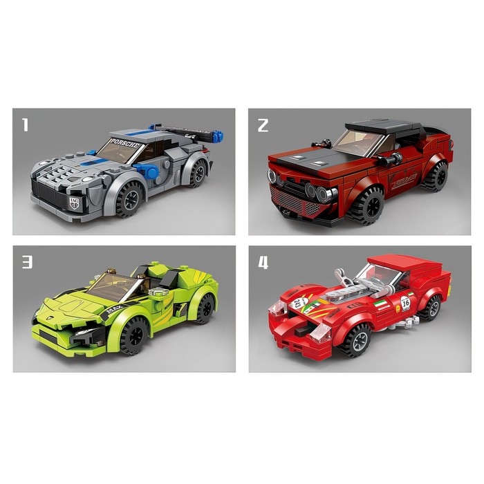 Конструктор &laquo;Гонка. Спорткар&raquo;, 155 деталей