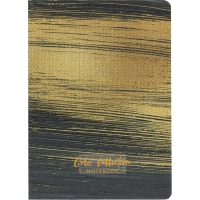 Блокнот Gold Collection А5 96л,клетка,картон,сшивка,резинка,черный