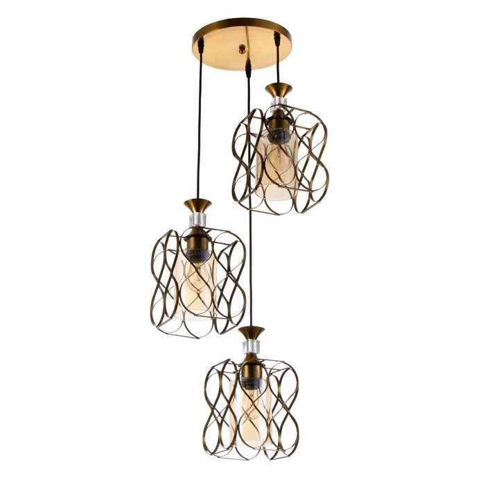 Светильник BayerLux Светильник BayerLux "Инфинити" 3хE27 40Вт золото 40х40х100 см