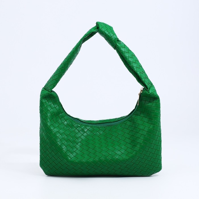 Сумка-багет на молнии, цвет зелёный Сумка-багет на молнии, цвет зелёный