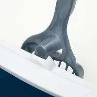 Туалет для кошек &laquo;Сима&raquo; FIX, 30&times;39&times;13.5 см, с бортом и совком, пластик, синий, совок МИКС