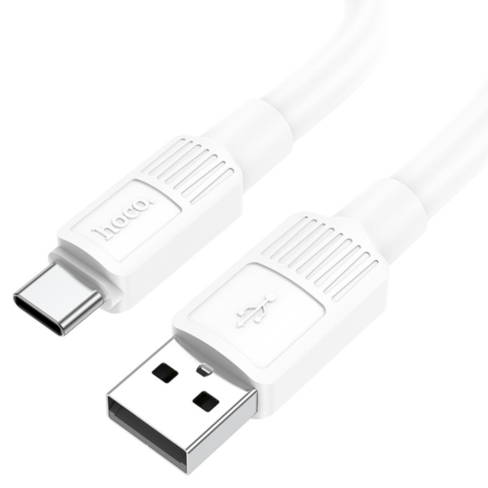 Кабель Hoco X84, Type-C - USB, 3 А, 1 м, передача данных, ПВХ, белый Кабель Hoco X84, Type-C - USB, 3 А, 1 м, передача данных, ПВХ, белый