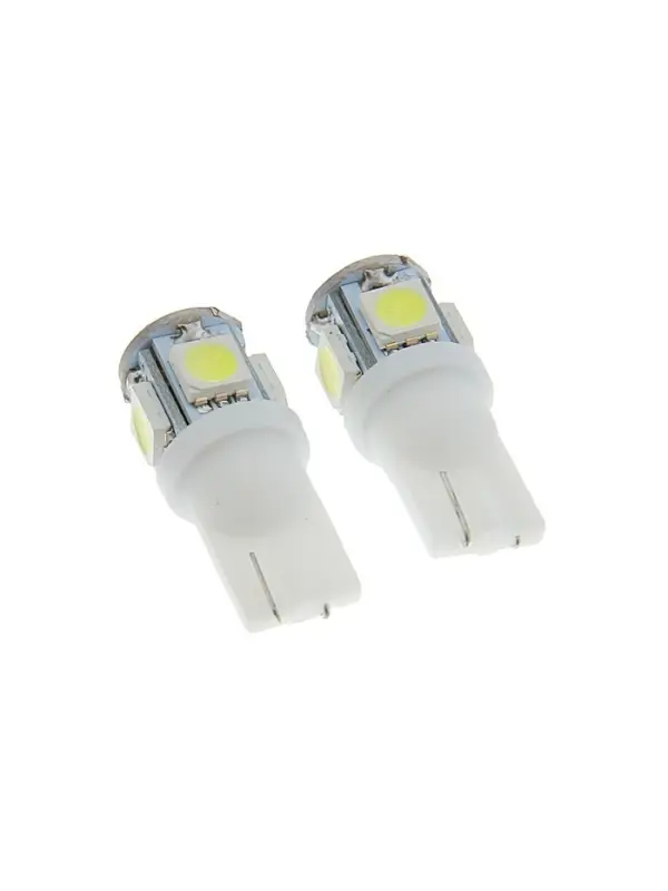 Светодиодная лампа для автомобиля Cartage, T10 W5W, 12 В, 5 SMD-5050, набор 2 шт.