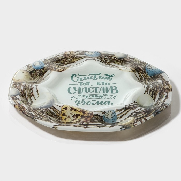 Подставка стеклянная для яиц Доляна «Счастье», 8 ячеек, 22×22 см Подставка стеклянная для яиц Доляна «Счастье», 8 ячеек, 22×22 см