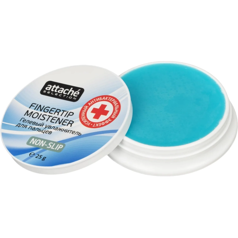 Подушка для смачивания пальцев гелевая Attache Selection усил. антибакт. эф