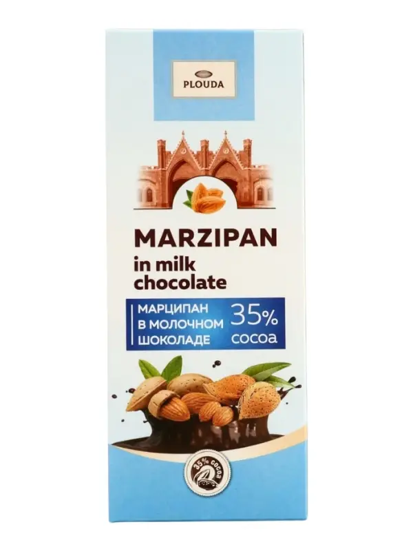 Конфеты &laquo;Марципан в молочном шоколаде&raquo;, Plouda, 85 г
