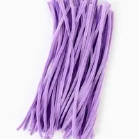 Синельная проволока, набор 100 шт, размер 1 шт 30х0,8 см, цвет сиреневый Синельная проволока, набор 100 шт, размер 1 шт 30х0,8 см, цвет сиреневый