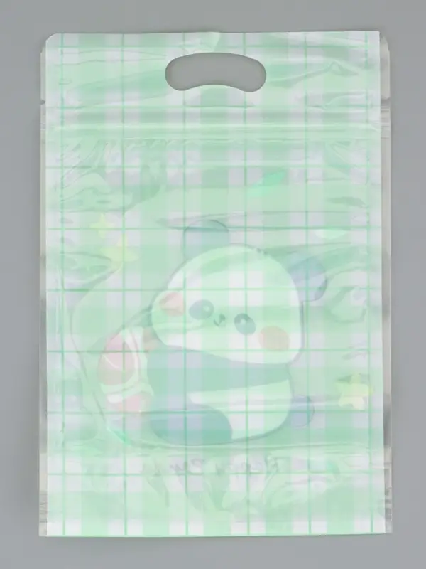 Пакет подарочный, с zip-lock застежкой, &laquo;Счастливая панда&raquo;, 15&times;23&plusmn;1 см МИКС