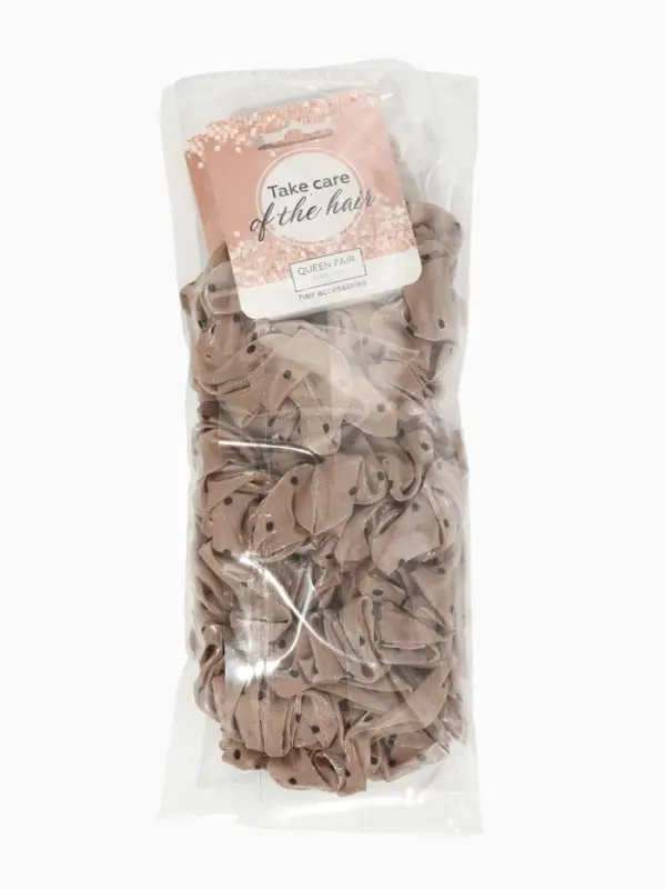 Резинка для волос Резинка для волос "Летиция" (набор 2 шт) 7 см, коричневый