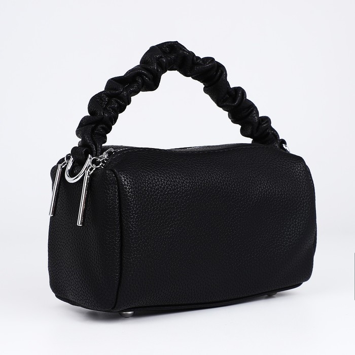 Сумка-багет на молнии, цвет чёрный Сумка-багет на молнии, цвет чёрный