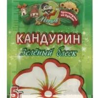Кандурин, зеленый, блеск, 5 г