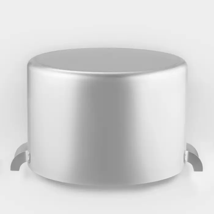 Кастрюля, 20 л, d=35 см, с крышкой, штампованный алюминий, серебристая