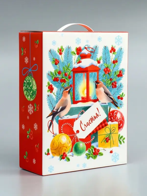 Подарочная новогодняя коробка &laquo;Открытка&raquo; 23.5&times;10&times;30.5 см