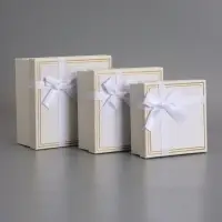 Наборок коробок 3 в 1 прямоугольные 19*19*9.8 17*17*8.0 15*15*6.5 см