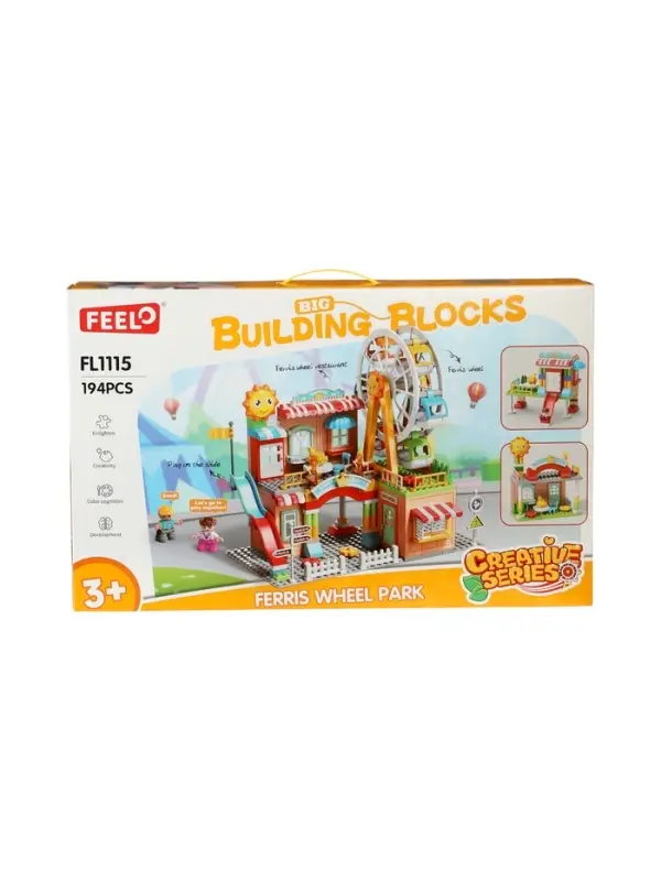 Конструктор Город &laquo;Парк аттракционов&raquo;, 194 детали